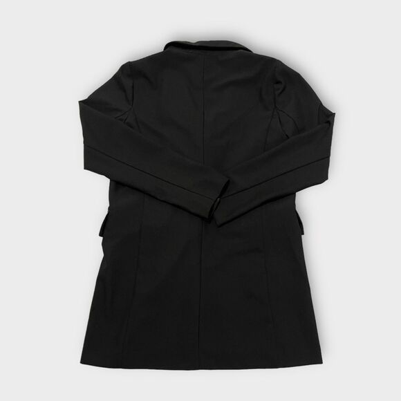 Box Double Breasted Women's Blazer Size M Gold Buttons Office Chic Versatile - Picture 9 of 11